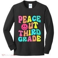 Peace Out Third Grade Last Day Of School 3rd Grade Teacher Kids Long Sleeve Shirt thumb 0