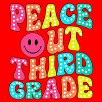 Peace Out Third Grade Last Day Of School 3rd Grade Teacher Santa Hat thumb 1