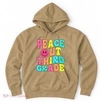 Peace Out Third Grade Last Day Of School 3rd Grade Teacher Hoodie thumb 0