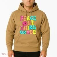 Peace Out Third Grade Last Day Of School 3rd Grade Teacher Hoodie thumb 2