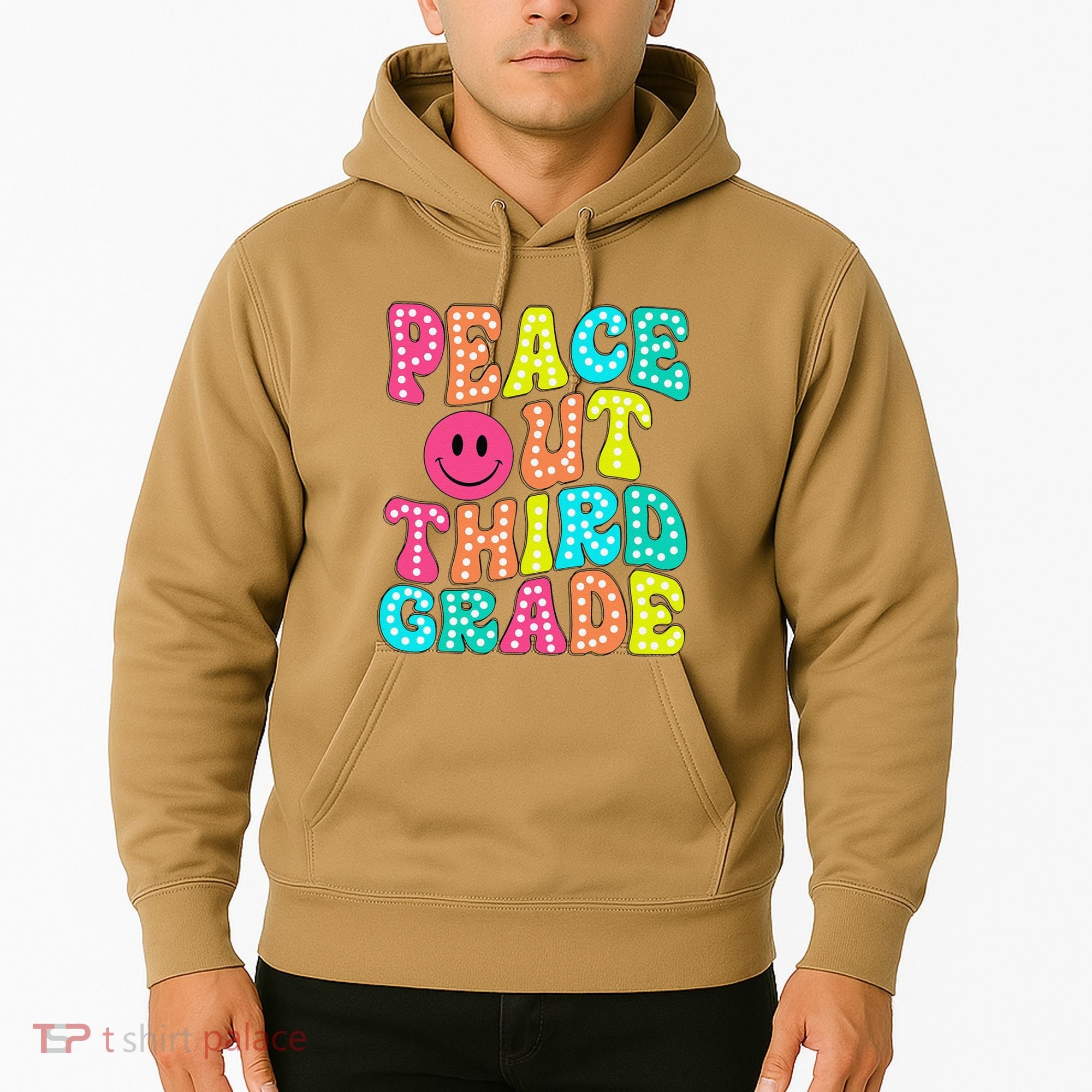 Peace Out Third Grade Last Day Of School 3rd Grade Teacher Hoodie