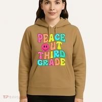 Peace Out Third Grade Last Day Of School 3rd Grade Teacher Hoodie thumb 5