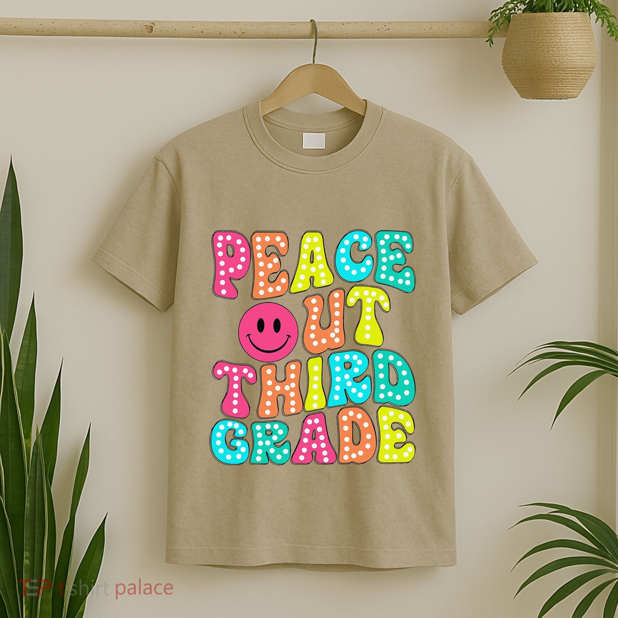 Peace Out Third Grade Last Day Of School 3rd Grade Teacher T-Shirt