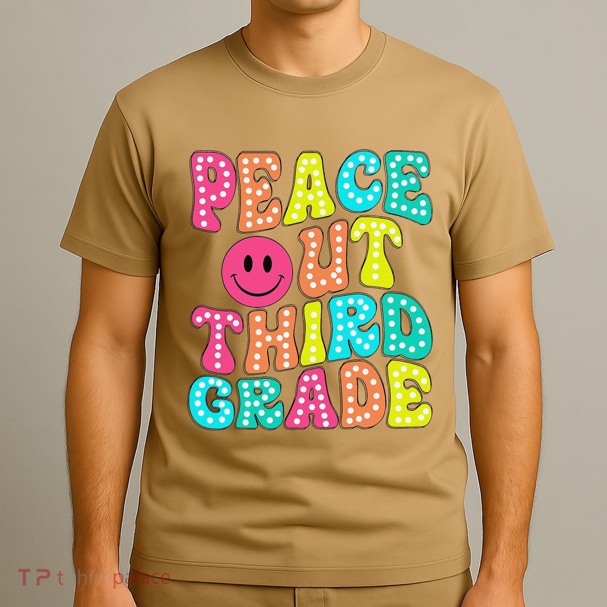 Peace Out Third Grade Last Day Of School 3rd Grade Teacher T-Shirt