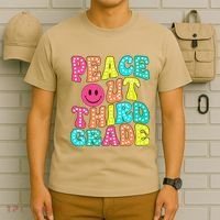 Peace Out Third Grade Last Day Of School 3rd Grade Teacher T-Shirt thumb 6