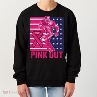 Pink Out Tackle Football Breast Cancer Awareness Women's Sweatshirt thumb 0