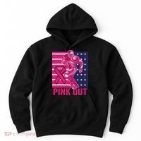 Pink Out Tackle Football Breast Cancer Awareness Hoodie thumb 0