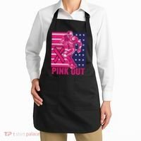 Pink Out Tackle Football Breast Cancer Awareness Apron thumb 2
