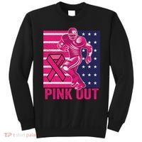 Pink Out Tackle Football Breast Cancer Awareness Sweatshirt thumb 0