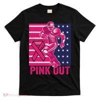 Pink Out Tackle Football Breast Cancer Awareness T-Shirt thumb 0