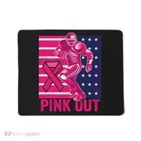 Pink Out Tackle Football Breast Cancer Awareness Mousepad thumb 0