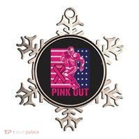 Pink Out Tackle Football Breast Cancer Awareness Ornament thumb 0