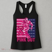 Pink Out Tackle Football Breast Cancer Awareness Women's Tank Top thumb 3
