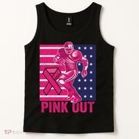 Pink Out Tackle Football Breast Cancer Awareness Tank Top thumb 2
