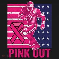 Pink Out Tackle Football Breast Cancer Awareness Tank Top thumb 6