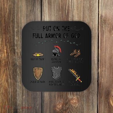Put On The Full Armor Of God Coaster