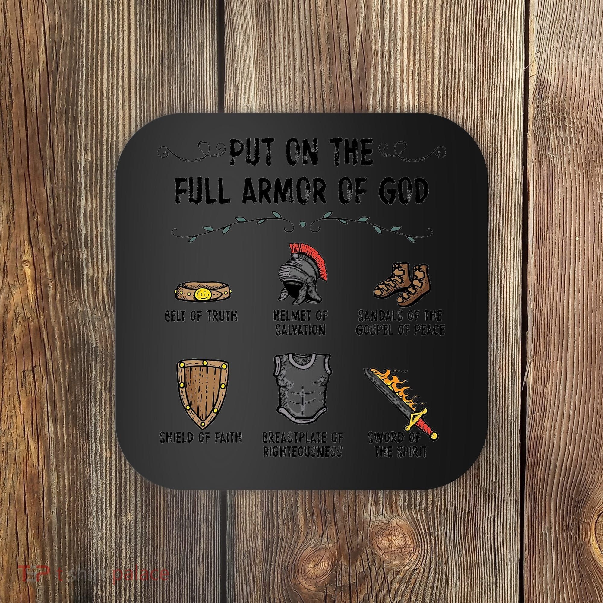 Put On The Full Armor Of God Coaster