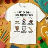Put On The Full Armor Of God Kids T-Shirt thumb 3