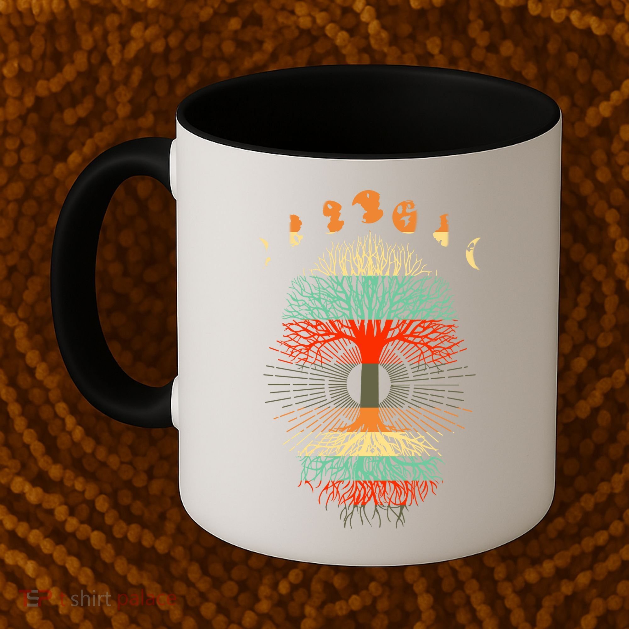 Phases Of The Moon Nature Retro Coffee Mug