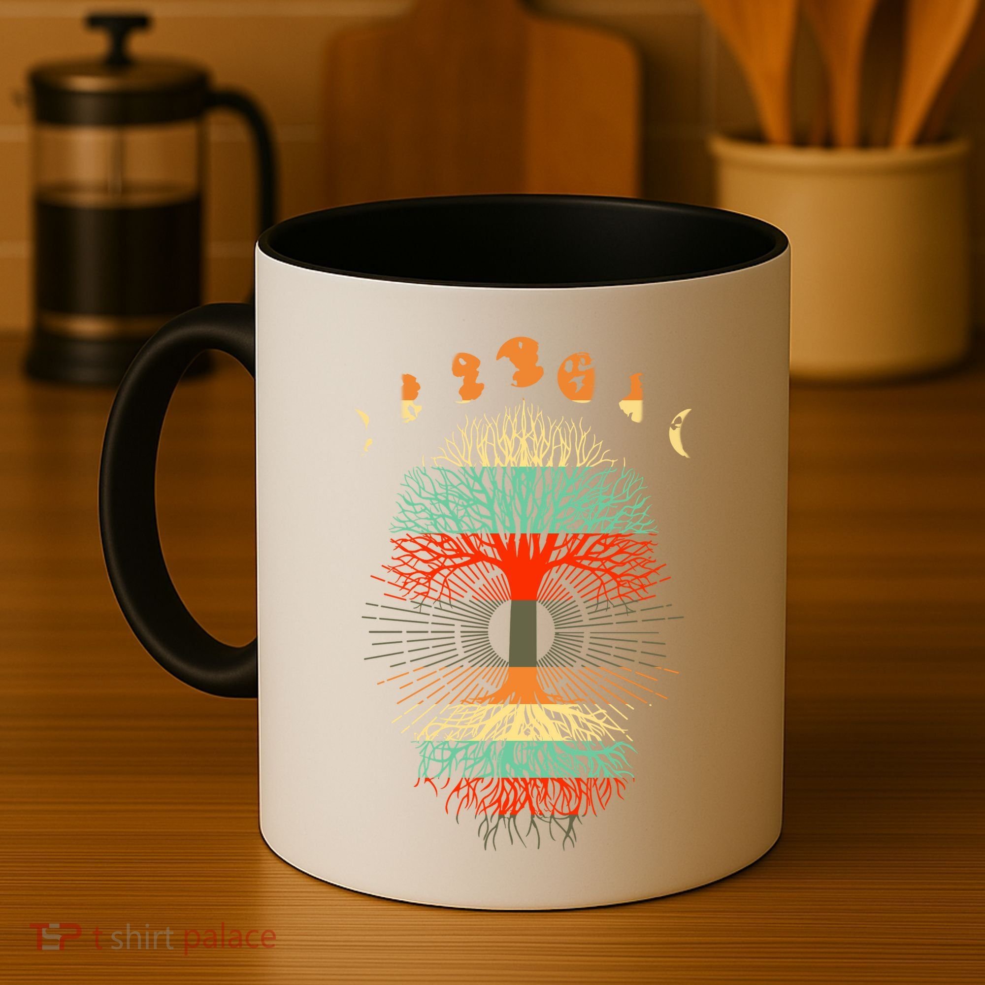 Phases Of The Moon Nature Retro Coffee Mug