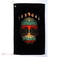 Phases Of The Moon Nature Retro Golf Towel thumb 0