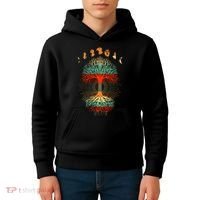 Phases Of The Moon Nature Retro Kids Hoodie thumb 4