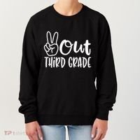 Peace Out Third Grade Last Day of School 3rd Grade Women's Sweatshirt thumb 0