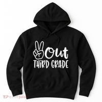 Peace Out Third Grade Last Day of School 3rd Grade Hoodie thumb 0