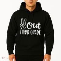 Peace Out Third Grade Last Day of School 3rd Grade Hoodie thumb 2