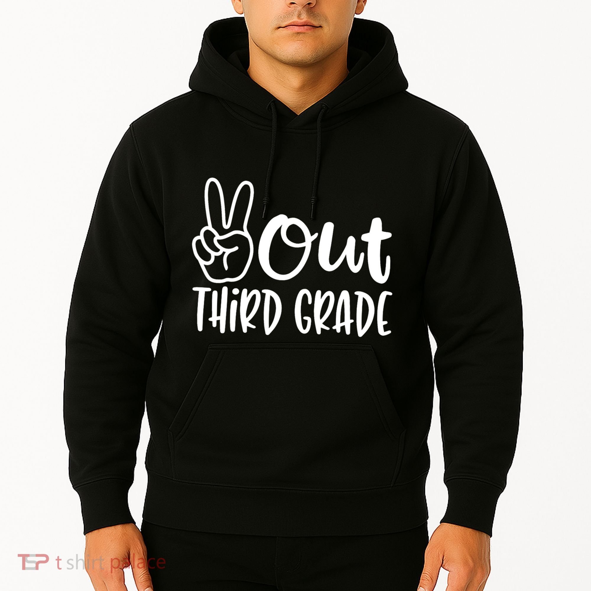 Peace Out Third Grade Last Day of School 3rd Grade Hoodie