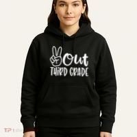 Peace Out Third Grade Last Day of School 3rd Grade Hoodie thumb 5