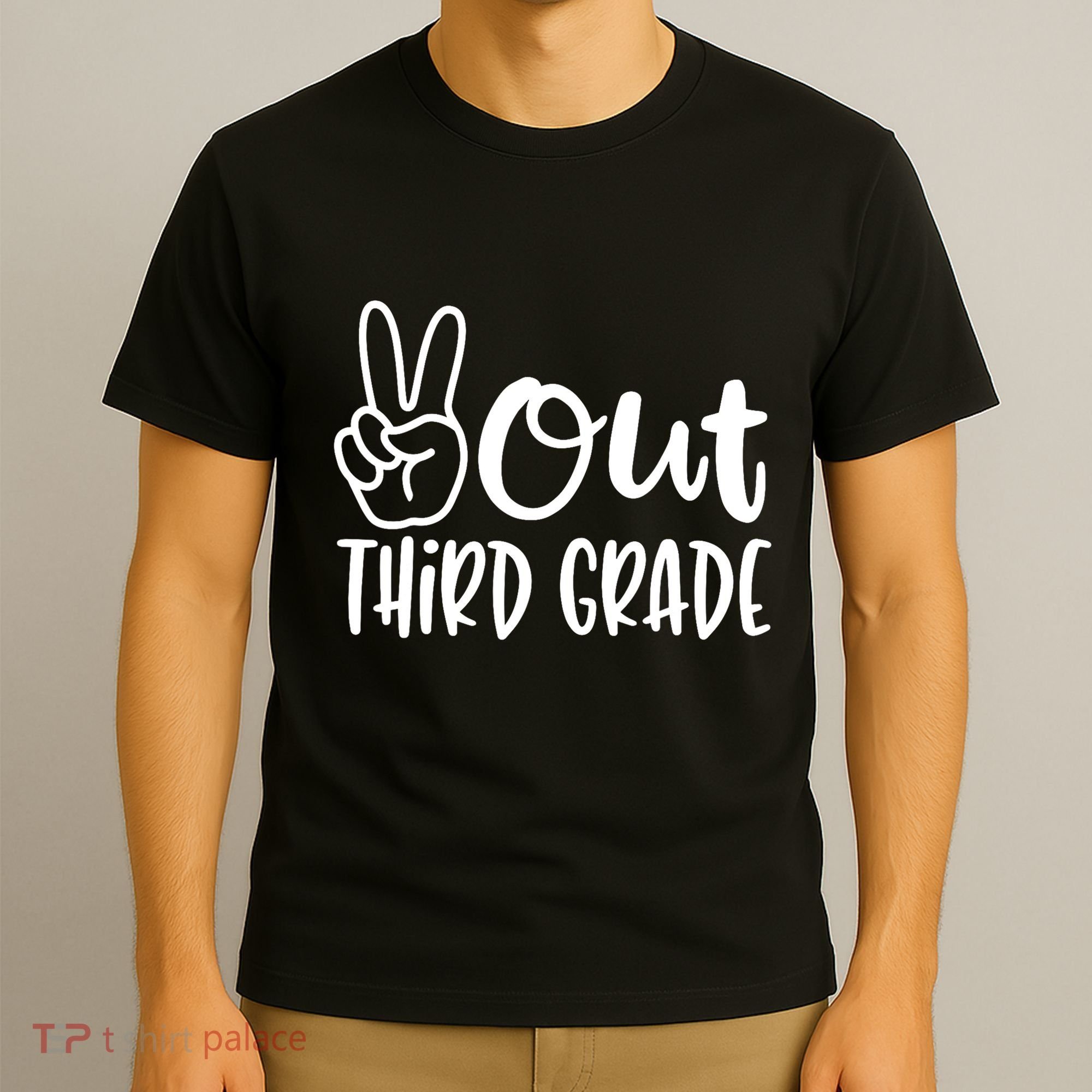 Peace Out Third Grade Last Day of School 3rd Grade T-Shirt