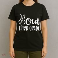 Peace Out Third Grade Last Day of School 3rd Grade T-Shirt thumb 4