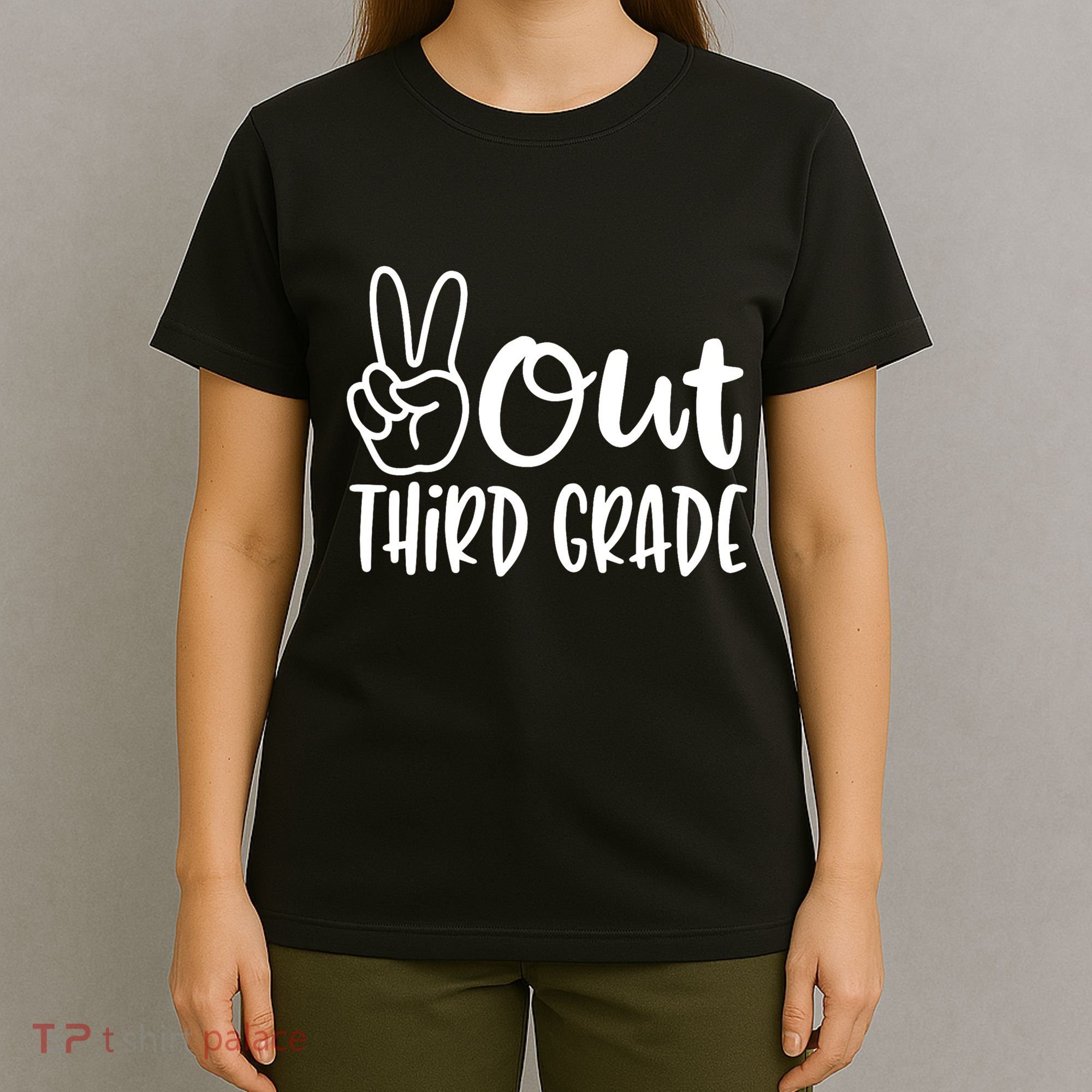 Peace Out Third Grade Last Day of School 3rd Grade T-Shirt