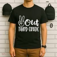 Peace Out Third Grade Last Day of School 3rd Grade T-Shirt thumb 6