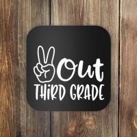 Peace Out Third Grade Last Day of School 3rd Grade Coaster thumb 0