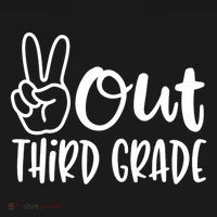 Peace Out Third Grade Last Day of School 3rd Grade Coaster thumb 2
