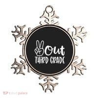 Peace Out Third Grade Last Day of School 3rd Grade Ornament thumb 0