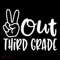 Peace Out Third Grade Last Day of School 3rd Grade Ornament thumb 1
