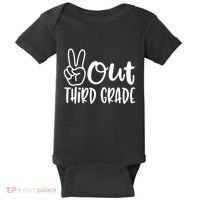 Peace Out Third Grade Last Day of School 3rd Grade Baby Bodysuit thumb 0