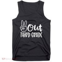 Peace Out Third Grade Last Day of School 3rd Grade Tank Top thumb 0