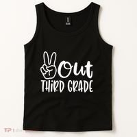 Peace Out Third Grade Last Day of School 3rd Grade Tank Top thumb 2