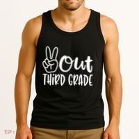 Peace Out Third Grade Last Day of School 3rd Grade Tank Top thumb 3