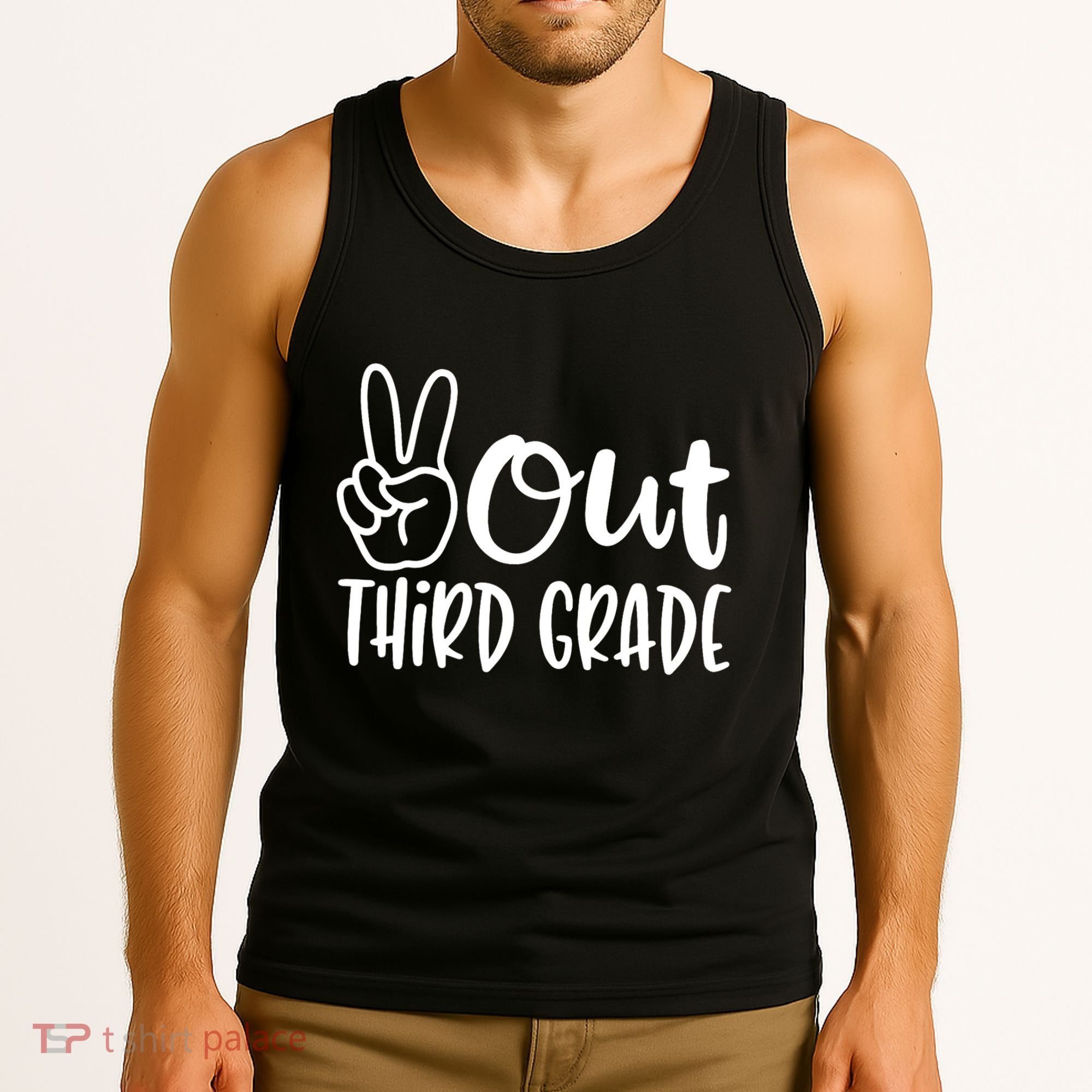 Peace Out Third Grade Last Day of School 3rd Grade Tank Top