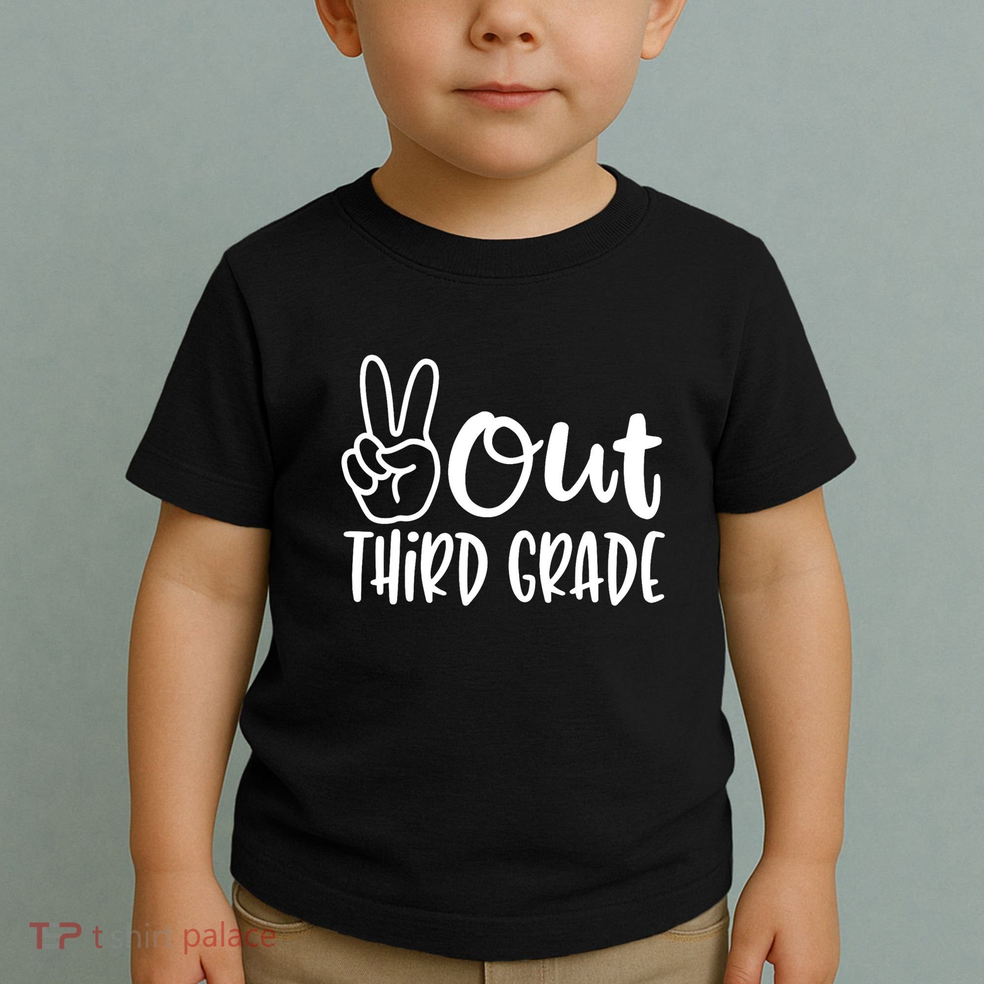 Peace Out Third Grade Last Day of School 3rd Grade Toddler T-Shirt