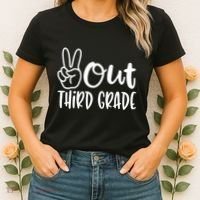 Peace Out Third Grade Last Day of School 3rd Grade Women's T-Shirt thumb 2