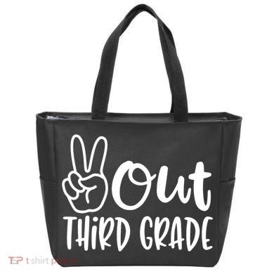 Peace Out Third Grade Last Day of School 3rd Grade Bag