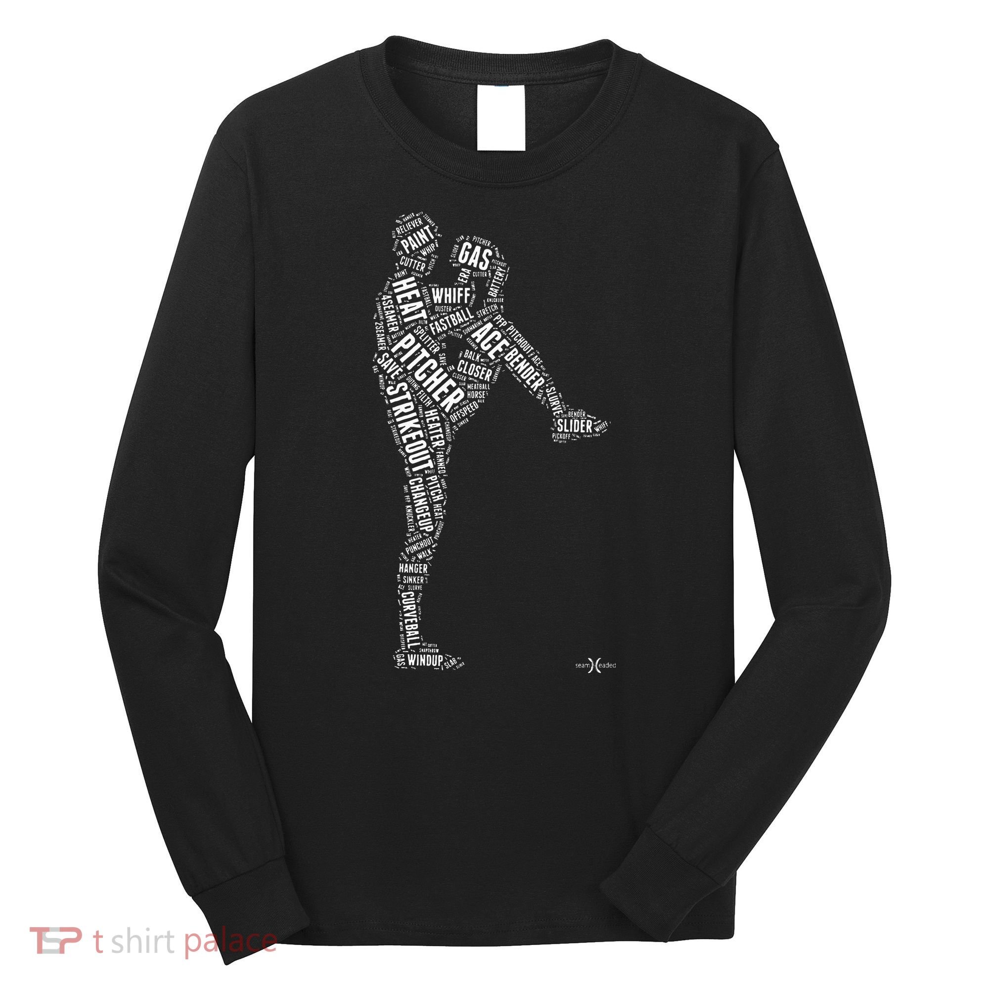 Pitcher On The Mound Baseball Lifestyle Long Sleeve Shirt