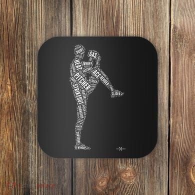 Pitcher On The Mound Baseball Lifestyle Coaster