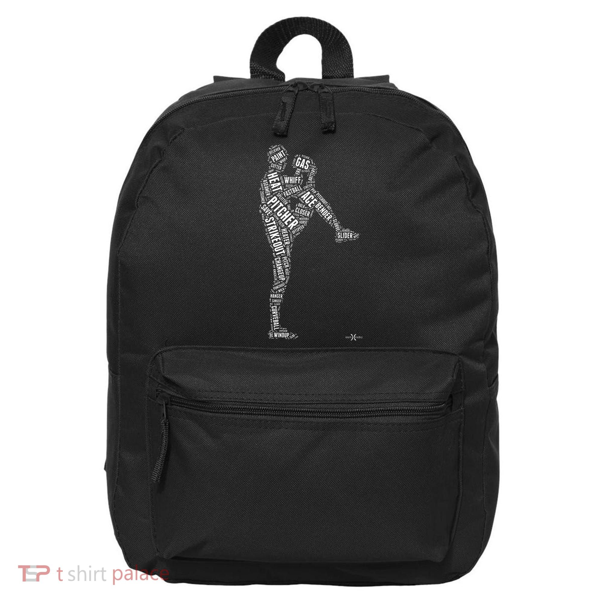 Pitcher On The Mound Baseball Lifestyle 16 in Basic Backpack